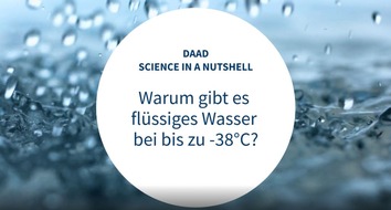 DAAD: "Science in a Nutshell": DAAD startet Videoreihe mit geförderten Wissenschaftlerinnen und Wissenschaftlern