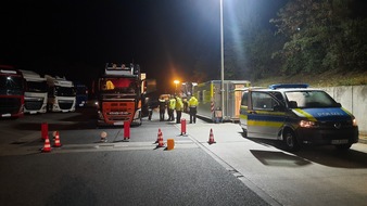 Polizei Braunschweig: POL-BS: Nächtliche Kontrolle des Schwerlastverkehrs auf der Autobahn