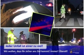 Polizeipräsidium Westpfalz: POL-PPWP: "Sehen und gesehen werden" ist lebenswichtig!