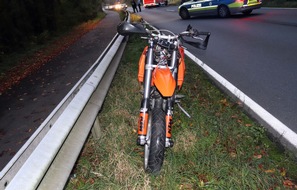 Kreispolizeibehörde Olpe: POL-OE: 28-Jähriger verliert bei "Wheelie" Kontrolle über sein Motorrad