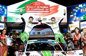 Skoda Auto Deutschland GmbH: SKODA AUTO Deutschland Duo Kreim/Christian feiert ersten U28-Sieg in der Rallye-EM (FOTO)