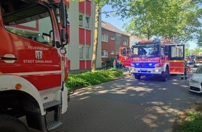 Feuerwehr Dinslaken: FW Dinslaken: Küchenbrand in Wohnhaus/Katze gerettet