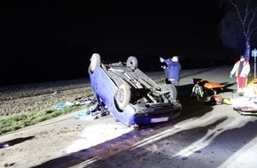 Polizei Rheinisch-Bergischer Kreis: POL-RBK: Odenthal - Auto mehrfach überschlagen