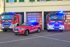 FW Stockach: Fahrzeugweihe der neuen Einsatzfahrzeuge der Feuerwehr Stockach