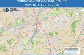Polizeipräsidium Hamm: POL-HAM: Wohnungseinbruchs-Radar Hamm vom 16.11. bis 22.11.2020