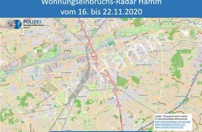 Polizeipräsidium Hamm: POL-HAM: Wohnungseinbruchs-Radar Hamm vom 16.11. bis 22.11.2020