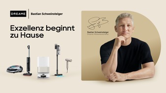 DREAME INTERNATIONAL (HONGKONG) LIMITED: Von der Mittellinie ins Wohnzimmer: Bastian Schweinsteiger wird Markenbotschafter von Dreame Eine legendäre Partnerschaft für das smarte Zuhause der Zukunft