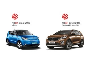 Kia Deutschland GmbH: Doppel-Erfolg für Kia beim "Red Dot Award 2015"