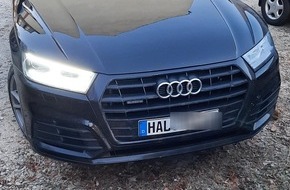 Bundespolizeiinspektion Ludwigsdorf: BPOLI LUD: In Halle (Saale) gestohlener Audi Q5 in Bad Muskau sichergestellt