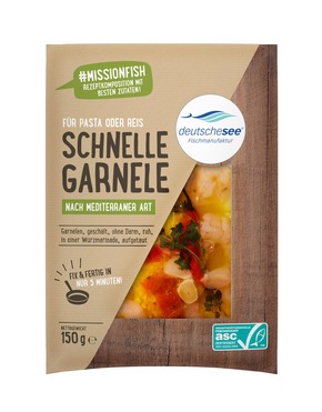 Pressemitteilung: Deutsche See bringt neue Produktrange &quot;Schnelle Garnele&quot; ins SB-Regal