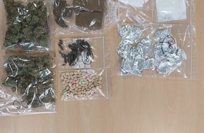 Polizeipräsidium Mittelhessen - Pressestelle Lahn - Dill: POL-LDK: Polizei kontrolliert und findet Marihuana ++ Kriminalpolizei stellt Drogen sicher