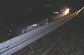 Polizeiinspektion Hildesheim: POL-HI: Verkehrsunfall auf BAB 7 - ein Verletzter, Alkoholeinfluß, hoher Sachschaden -