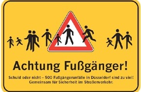 Polizei Düsseldorf: POL-D: Oberbilk: Fußgänger bei Verkehrsunfall schwer verletzt