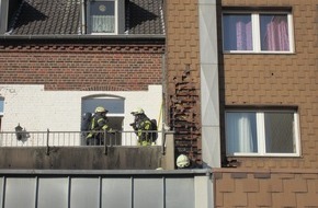 Feuerwehr Mülheim an der Ruhr: FW-MH: Balkonbrand! Feuerwehr verhindert ein Übergreifen auf Gebäude!