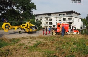 Feuerwehr Iserlohn: FW-MK: Rettungshubschrauberlandung