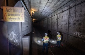 Bundespolizeiinspektion Hamburg: BPOL-HH: Lebensgefährlicher Heimweg entlang der Hamburger S-Bahngleise- Bundespolizei warnt wiederholt vor leichtsinnigem Verhalten an Bahnanlagen-
