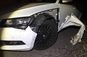 Polizeipräsidium Mainz: POL-PPMZ: Verkehrsunfall mit unbekannter Unfallstelle im Stadtgebiet Mainz