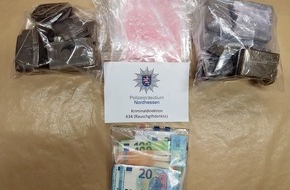 Polizeipr&auml;sidium Nordhessen: POL-KS: 2,2 Kilogramm Haschisch, Ecstasy und mutma&szlig;liches Drogengeld bei Wohnungsdurchsuchung beschlagnahmt