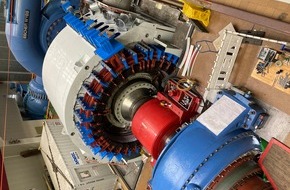 Schluchseewerk AG: Schluchseewerk AG nimmt neuen Stromgenerator in Betrieb / Neue Stromerzeugungseinheit mit wartungs- und platzsparenden Vorzügen