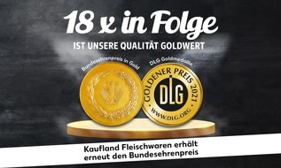 Kaufland: Ausgezeichnete Qualität: Kaufland Fleischwaren erhält Bundesehrenpreis in Gold