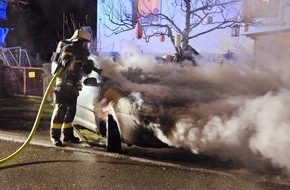 Feuerwehr Radolfzell: FW-Radolfzell: Fahrzeugbrand und weitere Einsätze