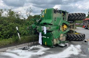 Polizei Rhein-Erft-Kreis: POL-REK: 250423-3: Traktoranhänger umgekippt - Zeugensuche