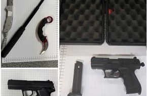 Bundespolizeidirektion Sankt Augustin: BPOL NRW: Bundespolizei beschlagnahmt Waffen und gef&auml;hrliche Gegenst&auml;nde in Gelsenkirchen und Bochum