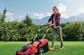 Einhell Germany AG: Einhell erweitert Rasenmäher-Sortiment: Kabellose Rasenpflege mit und ohne Akkuantrieb