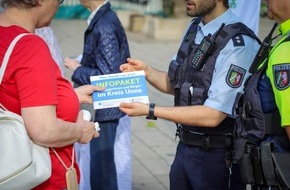 Kreispolizeibehörde Unna: POL-UN: Schwerte, Selm - Infostand auf dem Wochenmarkt - ehrenamtliche Seniorenhelfer klären auf