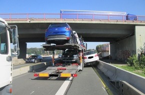 Polizeiinspektion Delmenhorst / Oldenburg - Land / Wesermarsch: POL-DEL: Autobahnpolizei Ahlhorn: Verkehrsunfall mit hohem Sachschaden