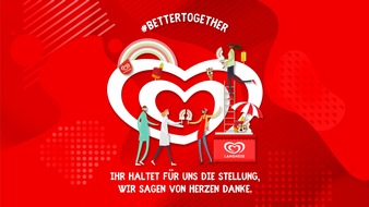 Unilever Deutschland GmbH: Langnese sagt von Herzen Danke: Gratis-Eis für Alltagshelden