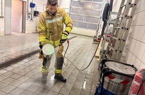 Feuerwehr Weinheim: FW Weinheim: Feuerwehr beseitigt Wasserschaden in Gesch&auml;ftshaus in der Bergstra&szlig;e
