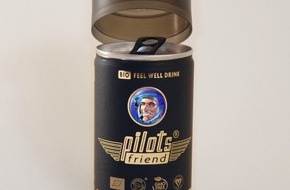 PilotsFriend GmbH: "PilotsFriend": Der Feel-Well-Drink für alle, die hoch hinaus wollen