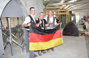 ZDB Zentralverband Dt. Baugewerbe: Deutsche Betonbauer holen Silber bei WorldSkills 2017 in Abu Dhabi