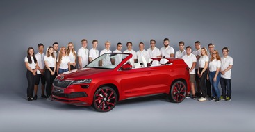 Skoda Auto Deutschland GmbH: SKODA SUNROQ: SKODA Auszubildende stellen fünftes Azubi Concept Car vor