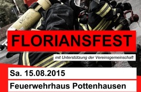 Freiwillige Feuerwehr Lage: FW Lage: 75 Jahre Löschgruppe Pottenhausen - Einladung zum Floriansfest!