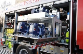 Feuerwehr Dorsten: FW-Dorsten: Unbekannte brechen in Gerätehaus ein und entwenden Gerätschaften für die technische Hilfeleistung