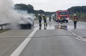 Kreisfeuerwehr Rotenburg (Wümme): FW-ROW: Passat gerät in Brand