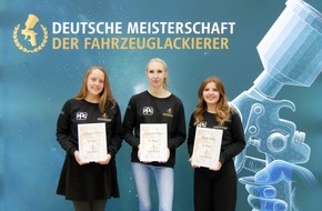 Bundesverband Farbe Gestaltung Bautenschutz: Spitzenleistung im Fahrzeuglackierer-Handwerk: Elena Artmann aus Bayern ist Deutsche Meisterin 2025