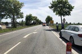 Polizeidirektion Worms: POL-PDWO: Auffahrunfall auf der B9 auf Höhe der L386 nach Osthofen.