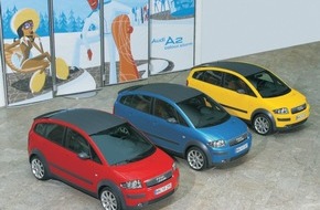 Audi AG: Lifestyle-Offensive mit dem Audi A2 colour.storm: Der Kompakte sorgt mit frechen Farben für frischen Wind