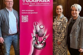 Deutsche Telekom AG: Glasfasernetz steht: Köthen spielt in der Gigabit-Liga