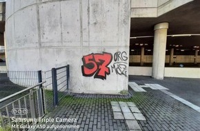Polizeidirektion Neuwied/Rhein: POL-PDNR: Wissen - Sachbeschädigung an Polizeidienstgebäude und Regio-Bahnhof durch Graffiti