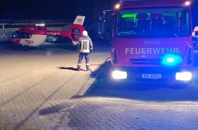 Freiwillige Feuerwehr Breckerfeld: FW-EN: Landeplatzsicherung Rettungshubschrauber