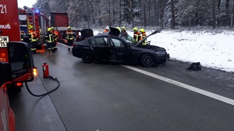 Kreisfeuerwehr Rotenburg (Wümme): FW-ROW: Mehrere Unfälle auf der Autobahn - Feuerwehr wird zur Unfallstelle mit eingeklemmter Person alarmiert