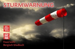 Feuerwehr Bergisch Gladbach: FW-GL: Die Feuerwehr Bergisch Gladbach ist vorbereitet auf Orkantief "Sabine" - Entscheidung über Schließung der Schulen bis Sonntag, 13:00 Uhr