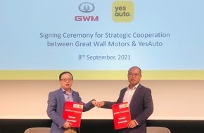 YesAuto: Zur IAA Mobility: YesAuto startet Kooperation mit Great Wall Motors / Elektromobilität und die Zukunft des Fahrens im Fokus - Einführung der beiden Trendmarken WEY und ORA in Europa