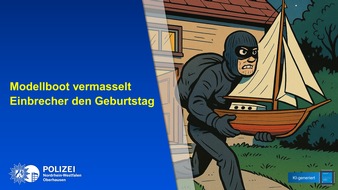 Polizeipräsidium Oberhausen: POL-OB: Modellboot vermasselt Einbrecher den Geburtstag