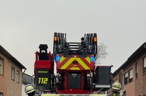 Feuerwehr Bocholt: FW Bocholt: Vermeintlicher Dachstuhlbrand entpuppt sich als Fehlalarm