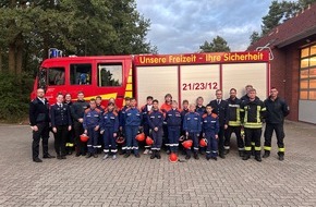 Feuerwehr Flotwedel: FW Flotwedel: Erfolgreiche Abnahme der Jugendflamme 1 in Wienhausen